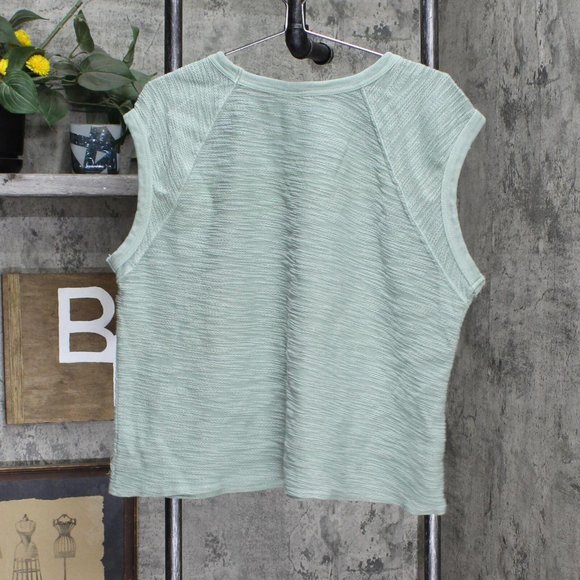 NWT Universal Thread Women's Sleeveless Ribbing Sweatshirt XXL Green - Picture 3 of 7